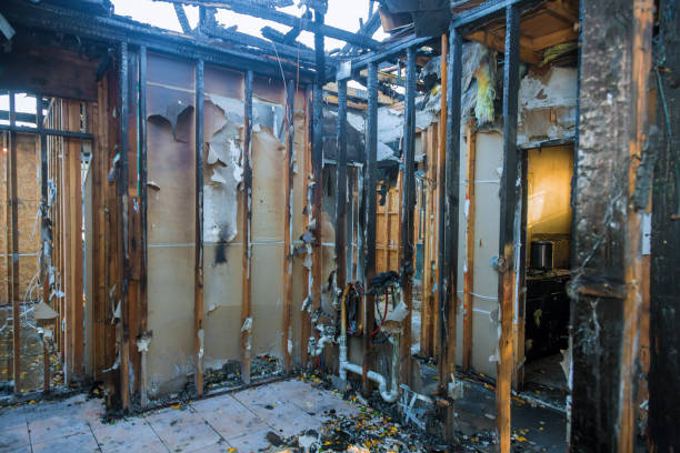 Professional Fire Damage Removal technician working in Fairport, NY